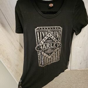 Harley Black Graphic T-Shirt